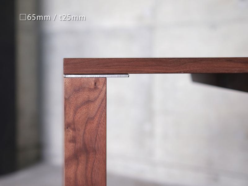 ≪テーブル≫木脚ダイニングテーブル 無垢ウォールナット/サイズ