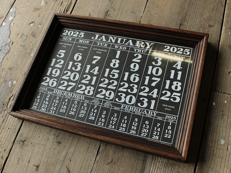 送料無料≪2025 カレンダー≫【CALENDAR 2025' /ARCADIA Co. ORIGINAL/B4(フレーム含みません)】  ARC-CALE01-2025 | SQUARE ONLINE SHOP